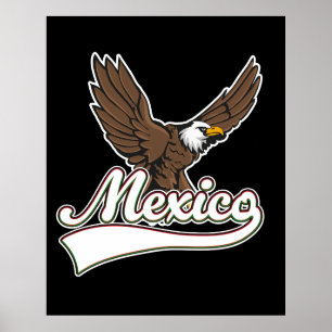 Affiche logo de voyage au Mexique