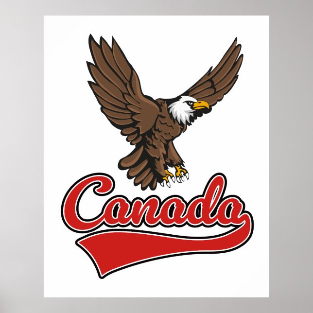 Affiche logo de Voyage Canada (Devant)