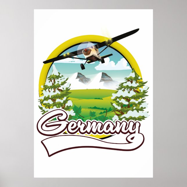 Affiche logo de voyage en Allemagne (Devant)