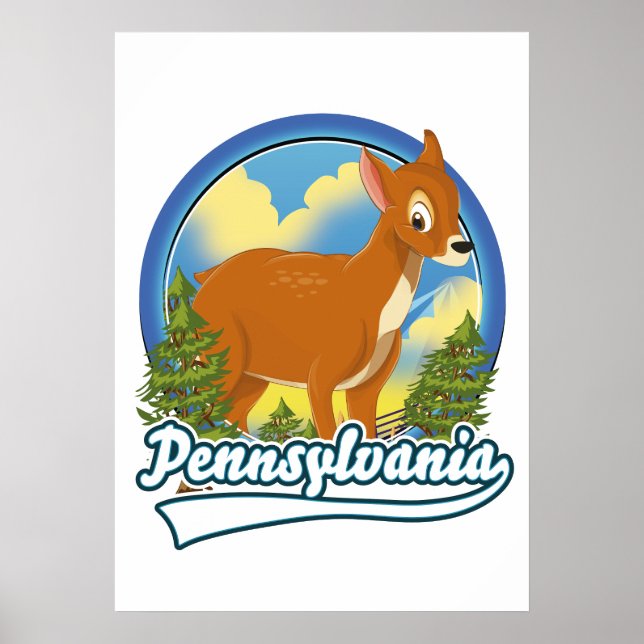 Affiche logo de voyage en Pennsylvanie (Devant)