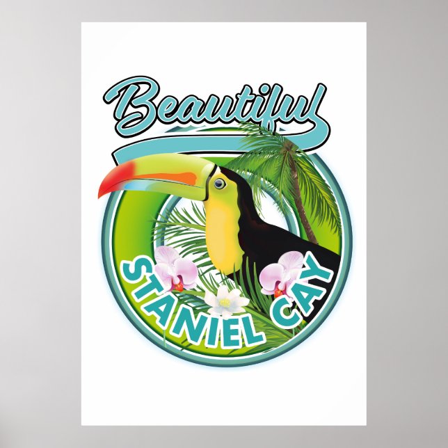 Affiche Logo de voyage Staniel Cay (Devant)