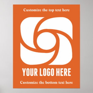 Affiche Logo d'entreprise personnalisé Marketing d'affaire