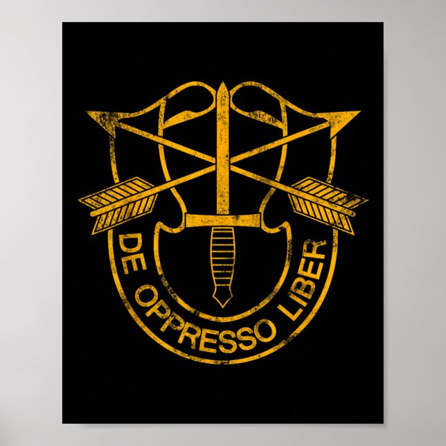 Affiche Logo des anciens combattants des forces spéciales  (Devant)