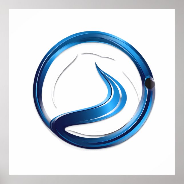 Affiche logo des services de plomberie (Devant)