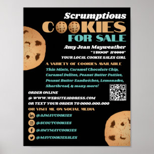 Affiche Logo Double Cookies, Collecte de fonds pour la ven