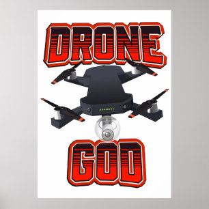 Affiche logo Drone God