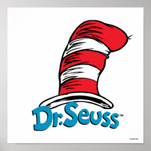 Affiche Logo du chapeau de Dr Seuss