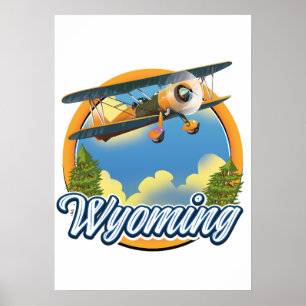 Affiche Logo du dessin animé du Wyoming