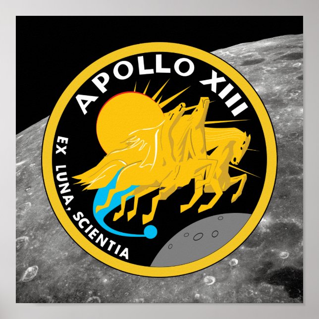 Affiche Logo du patch de mission Apollo 13 NASA (Devant)