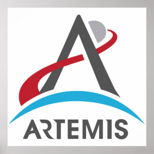 Affiche Logo du programme Artémis de la NASA Mars 2024 Ast