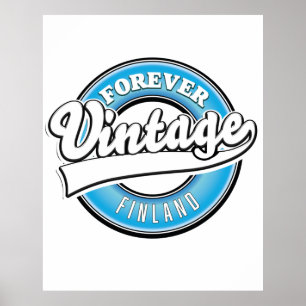 Affiche Logo Forever vintage Finlande