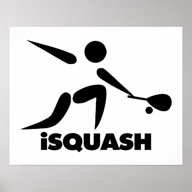 Affiche Logo Game Of Squash iSquash (Devant)