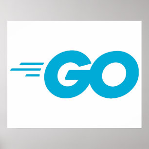 Affiche Logo Golang (langage de programmation Go)