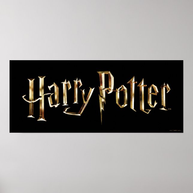 Affiche Logo Gold Harry Potter (Devant)