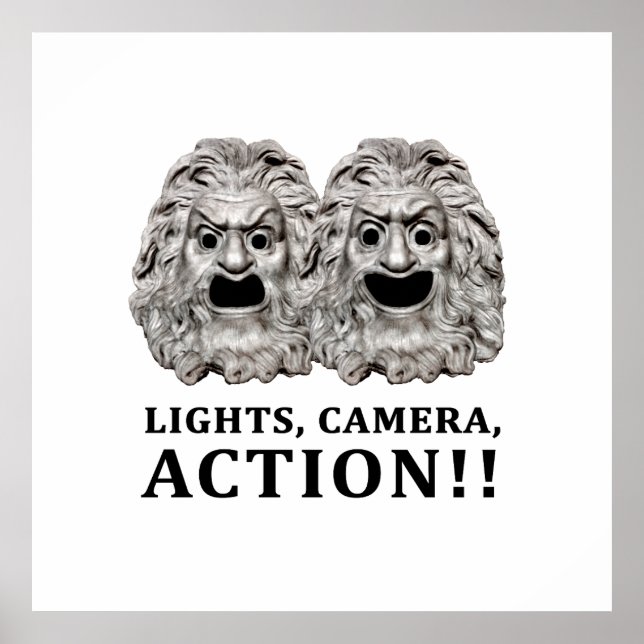 Affiche Logo graphique de concept par action (Devant)