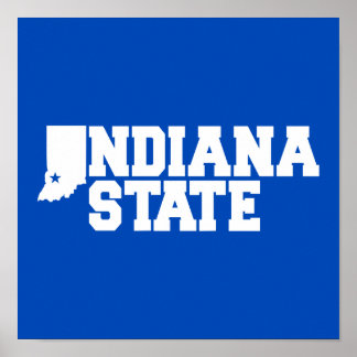 Affiche Logo Indiana State