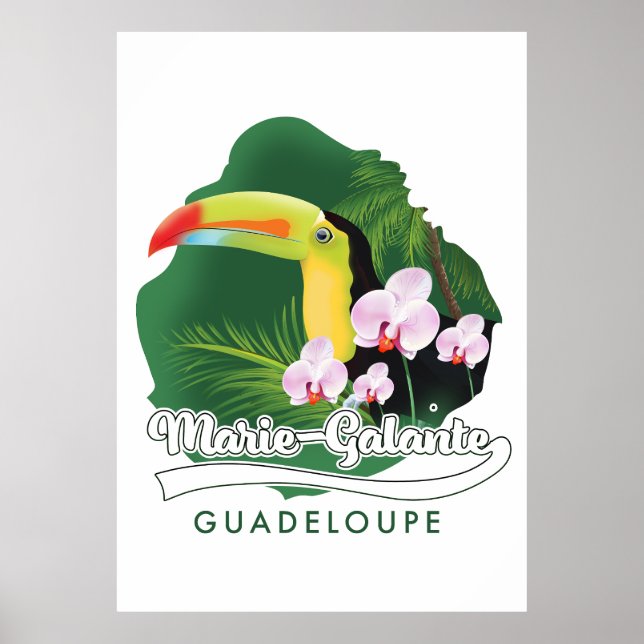 Affiche Logo Marie Galante Guadeloupe (Devant)