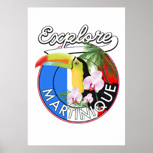 Affiche Logo Martinique Travel