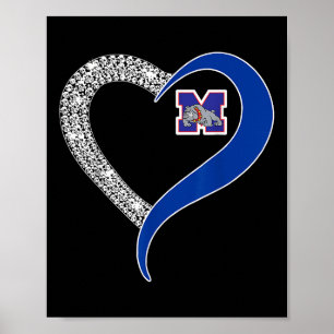 Affiche Logo Mason Bulldogs Diamond Heart