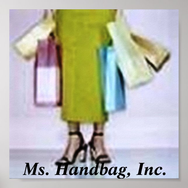 Affiche logo, Mme Handbag, Inc. (Devant)