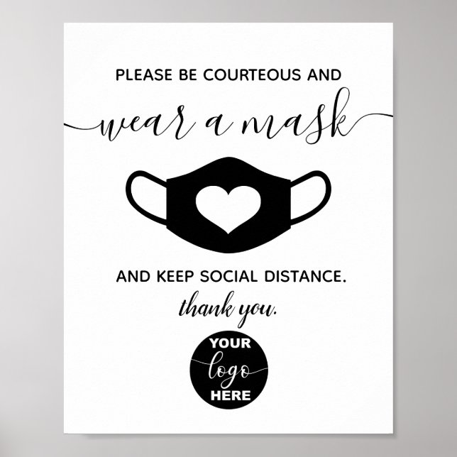 Affiche Logo personnalisé Marque Sécurité de l'entreprise  (Devant)