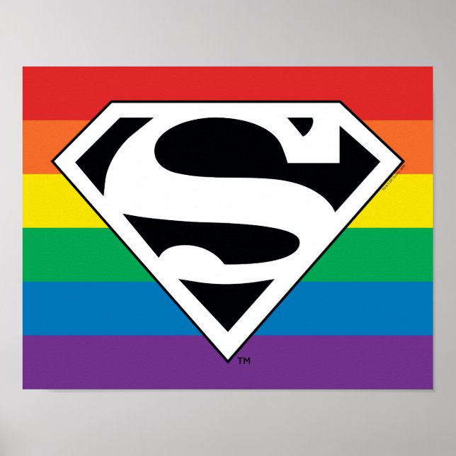 Affiche Logo Rainbow Superman (Devant)