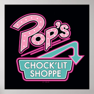 Affiche Logo rose du magasin Chock'Lit de Pop