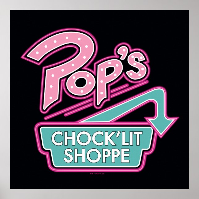 Affiche Logo rose du magasin Chock'Lit de Pop (Devant)