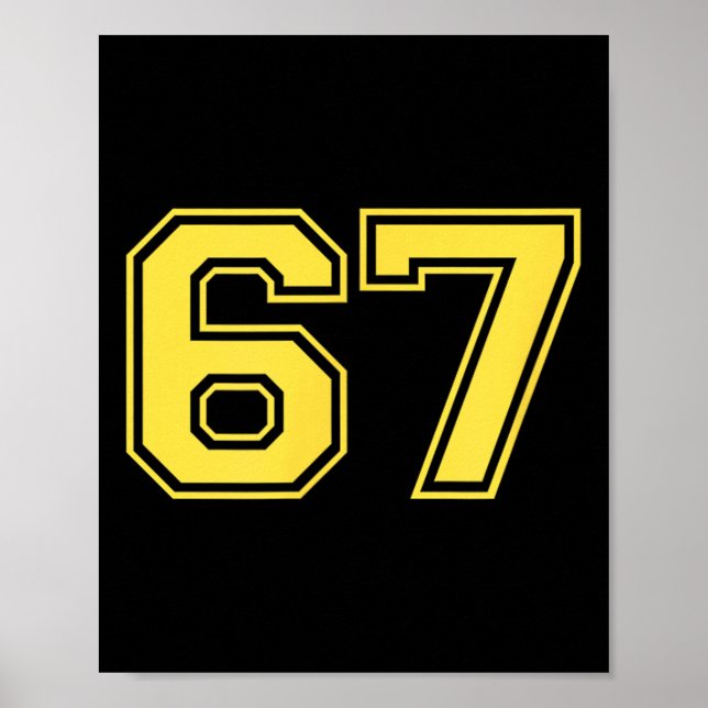 Affiche Logo Six Seven Trending 67  (Devant)