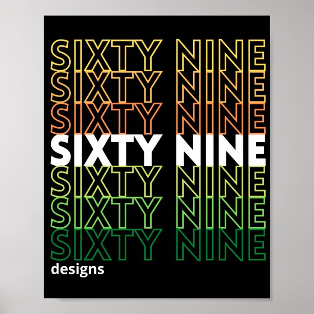 Affiche Logo "SIXTYNINE DESIGNS" (Devant)