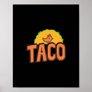 Affiche Logo Taco Trump Trump Recule Toujours Trump Poulet