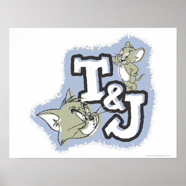 Affiche Logo Tom et Jerry T&J (Devant)