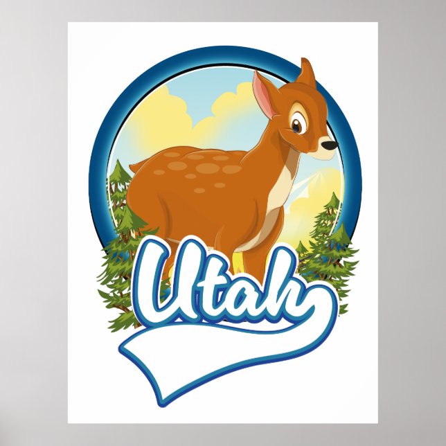 Affiche Logo Utah Deer Travel (Devant)