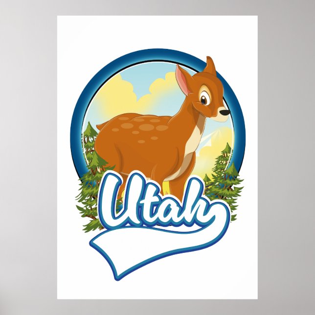 Affiche Logo Utah Deer Travel (Devant)