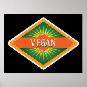 Affiche Logo Vegan Colours