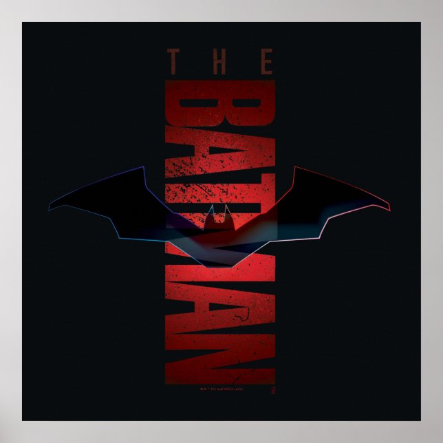 Affiche Logo vertical Batman (Devant)