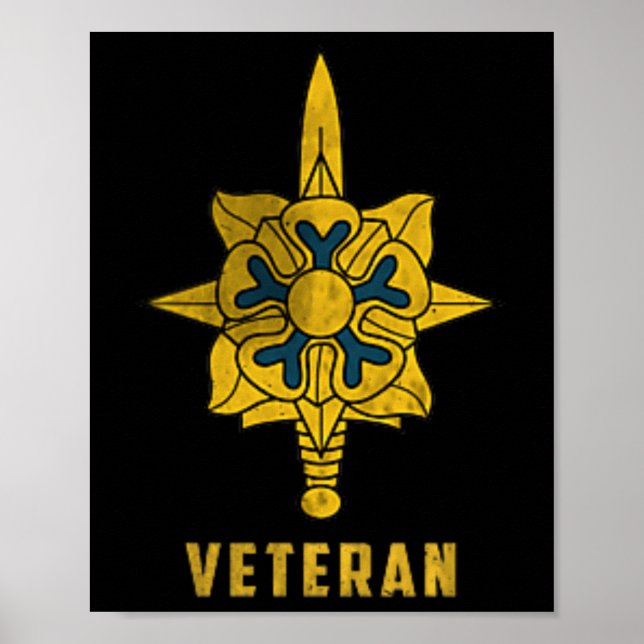 Affiche Logo vétéran du Corps de renseignement militaire P (Devant)
