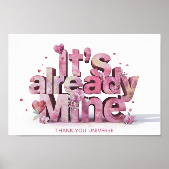 Affiche *~* Loi d'attraction Whimsical AP85 Manifestation (Devant)