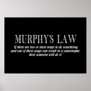 Affiche Loi de Murphy