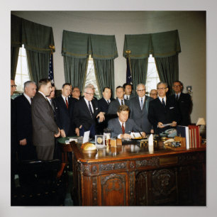 Affiche Loi sur la main-d'oeuvre du président Kennedy - B