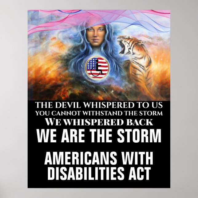 AFFICHE LOI SUR LES AMÉRICAINS HANDICAPÉS (Devant)