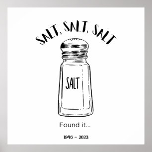 Affiche Loin shaker de sel - fond