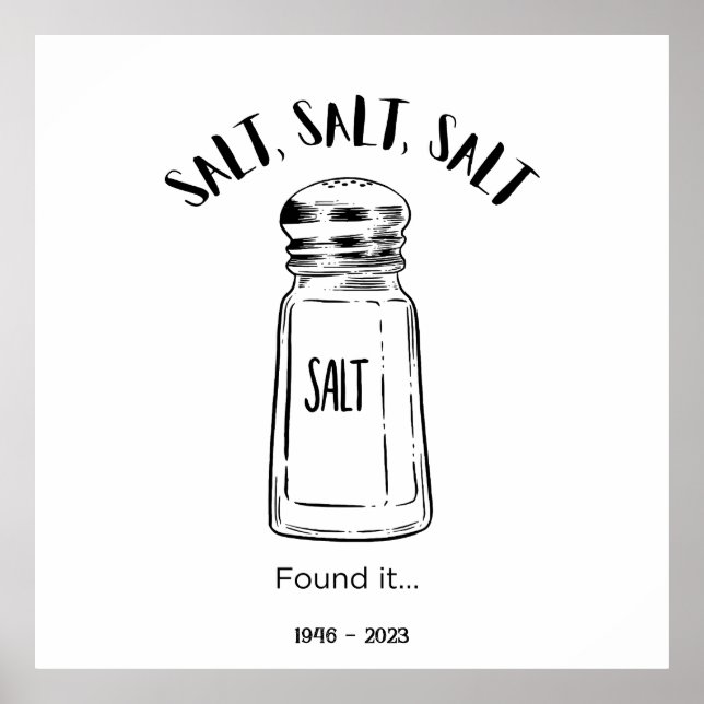 Affiche Loin shaker de sel - fond (Devant)