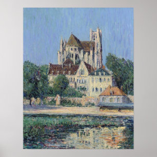 Affiche Loiseau - La Cathédrale d'Auxerre 1907