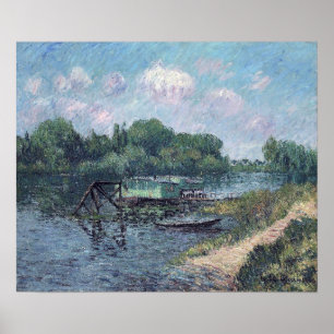 Affiche Loiseau - Laundry On The Seine At Herblay 1906