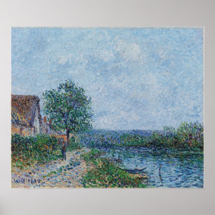 Affiche Loiseau - Riverside La Seine Au Port De Joie