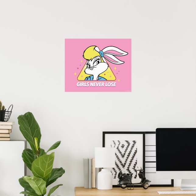 Affiche Lola Bunny Girls ne perdent jamais (Bureau à domicile)