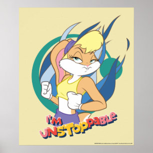 Affiche Lola Bunny "Je ne peux pas arrêter"