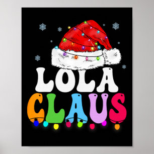 Affiche Lola Claus Funny Famille de Noël jumelée Grand-mèr