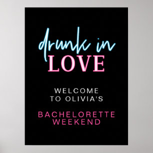 Affiche LOLA Néon Ivre d'Amour Enterrement de Vie de Jeune